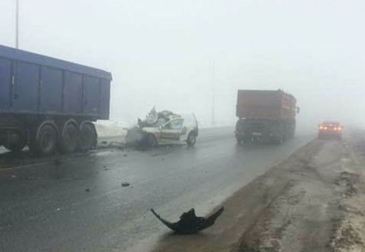 Причиной смертельного ДТП на трассе в Татарстане, в котором погибли два человека, стал туман