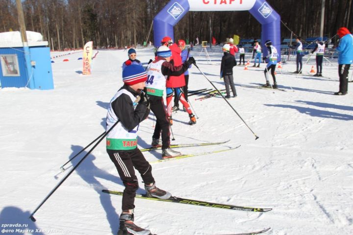 Фото: СК "Маяк". Первенство РТ по лыжным гонкам среди юношей и девушек