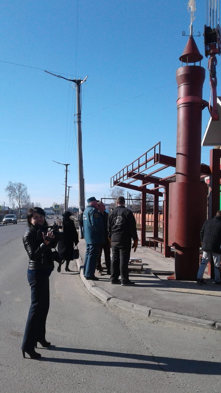 Необычная остановка, сооружаемая пожарными, появится в Зеленодольске