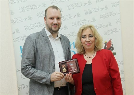 Главный редактор «Казанских ведомостей» Венера Якупова награждена медалью «100 лет Союзу журналистов России»