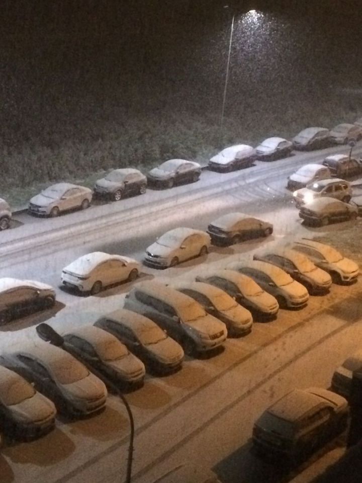 Первый снег в Татарстане: фото и видео от очевидцев