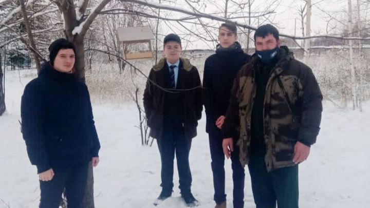 В Зеленодольском районе республики провели экологическую акцию «Покормите птиц зимой»