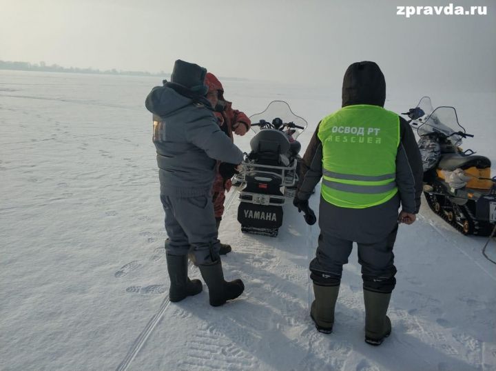 Сотрудники Зеленодольского ГИМС, Гостехнадзора и ОСВОД провели рейд в рамках операции "Снегоход"