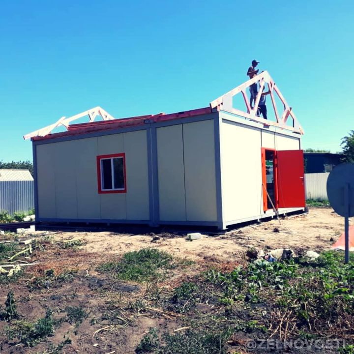 Мобильный репортер: Строительство модульного ФАП в селе Кугушево близится к концу