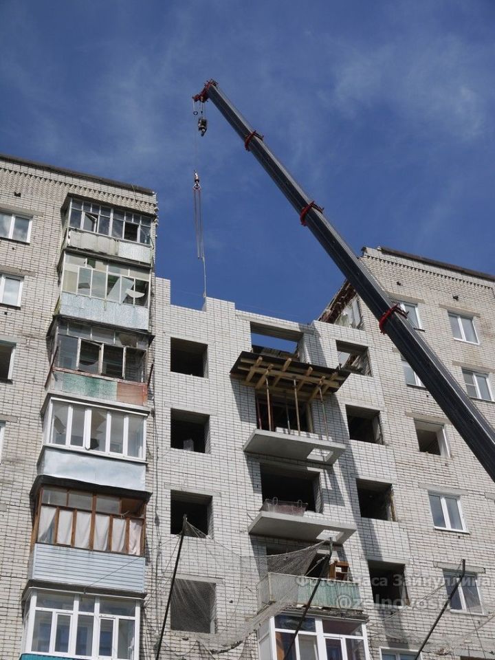 Восстановление дома №39а по ул.Ленина продолжается