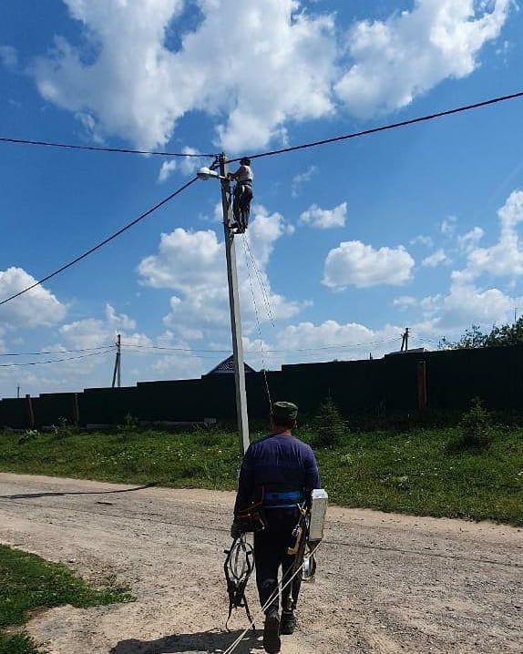 Глава Большекургузинского сельского поселения рассказал о замене уличного освещения в селе