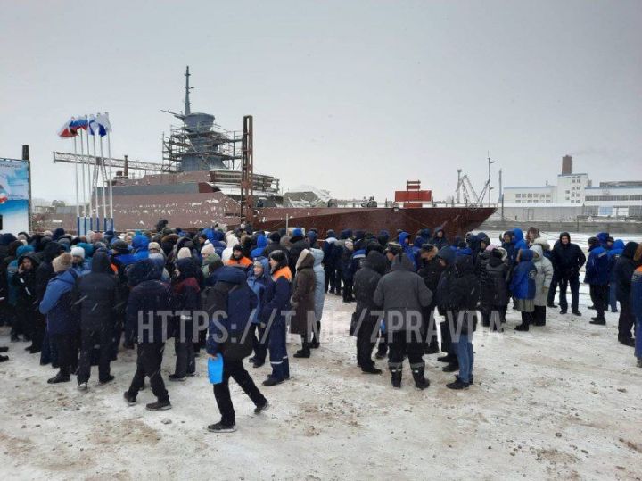 В Зеленодольске спустили на воду корабль МРК «Наро-Фоминск»