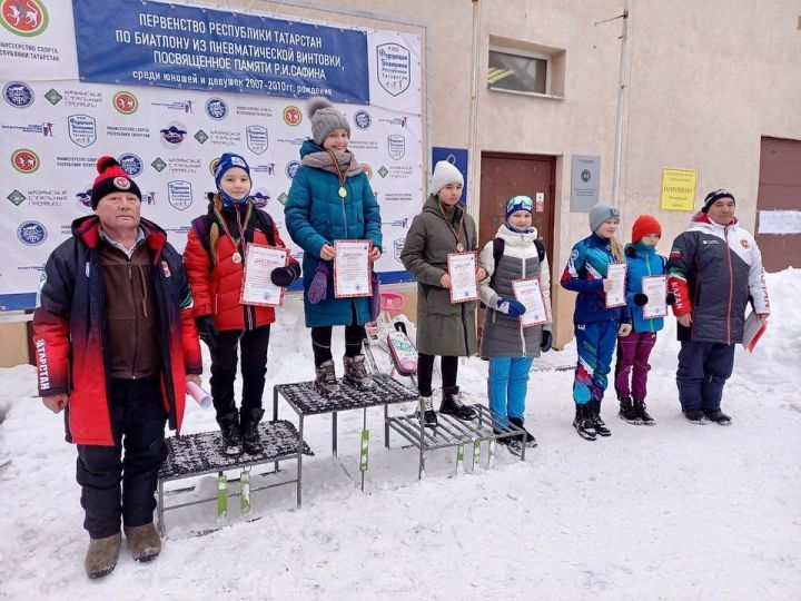 Сборная команды села Нурлаты приняла участие в Первенстве РТ по биатлону