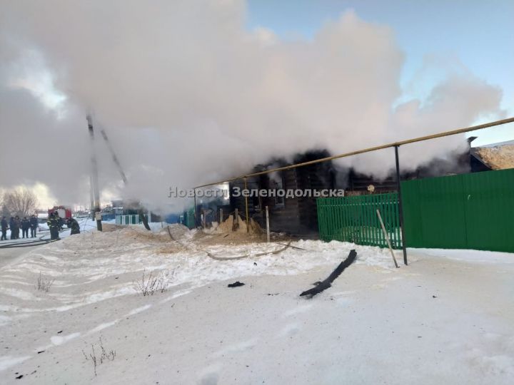 В Зеленодольском районе сгорел жилой дом