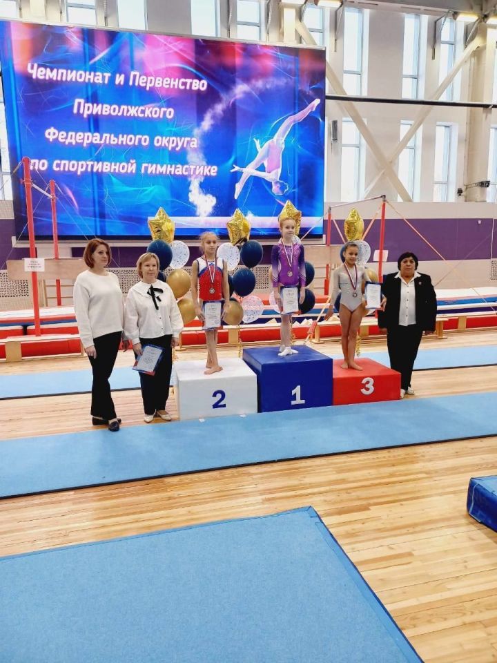 Спортсмены Зеленодольского района - победители Первенства ПФО по спортивной гимнастике