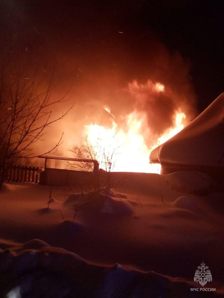 На пожаре в Зеленодольске по улице Мичурина погибли два человека