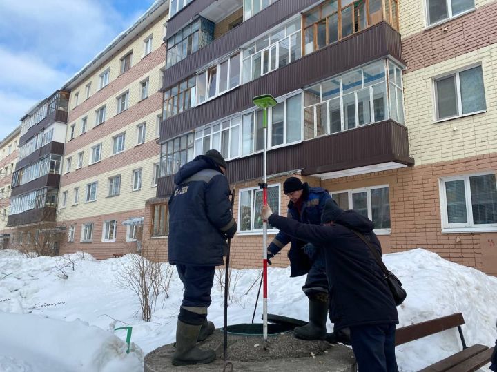 В Зеленодольске на улице Тургенева проведены геодезические работы