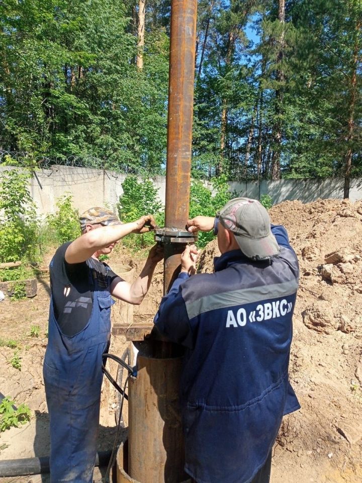 На Западном Зеленодольском водозаборе продолжаются работы по подготовке новой скважины к запуску