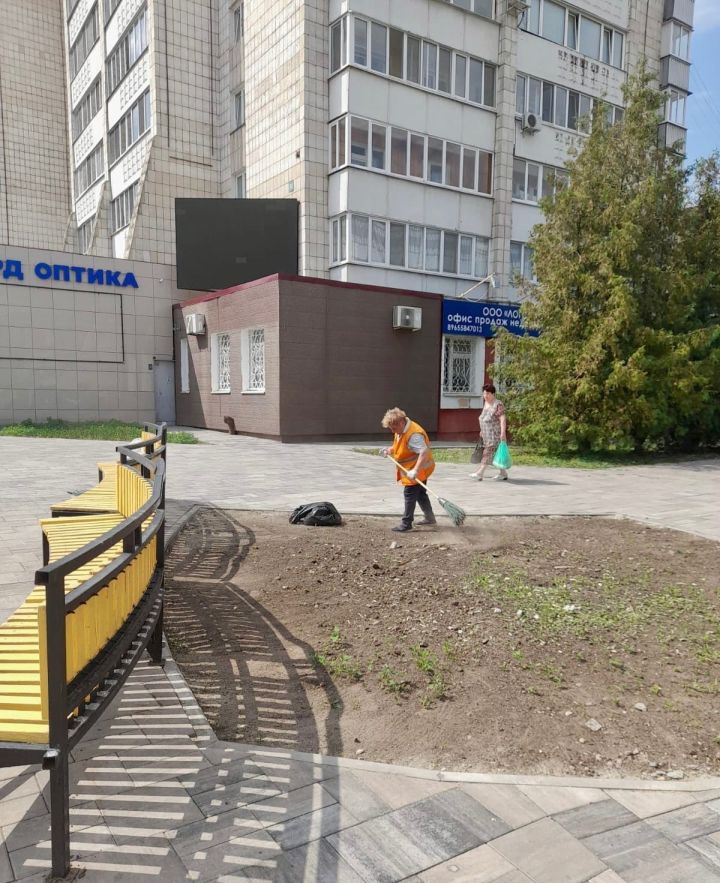 В Зеленодольске ежедневно ведутся работы по очистке города