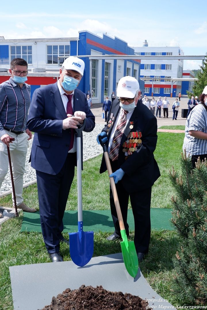 Четыре сосны в память о четырёх годах войны: На POZIS обновили Галерею Славы в канун Дня России