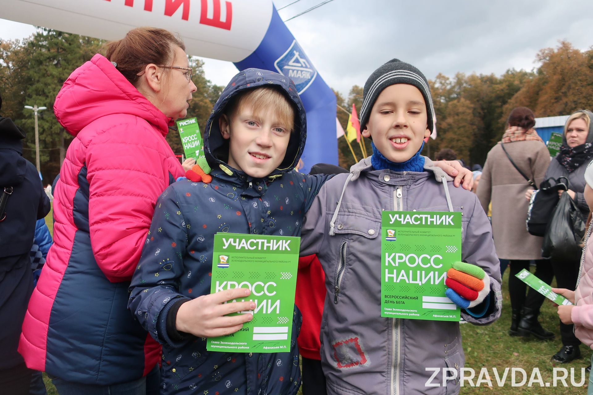 Видео: В день выборов в Зеленодольске прошёл масс-старт в рамках Кросса-нации-2021