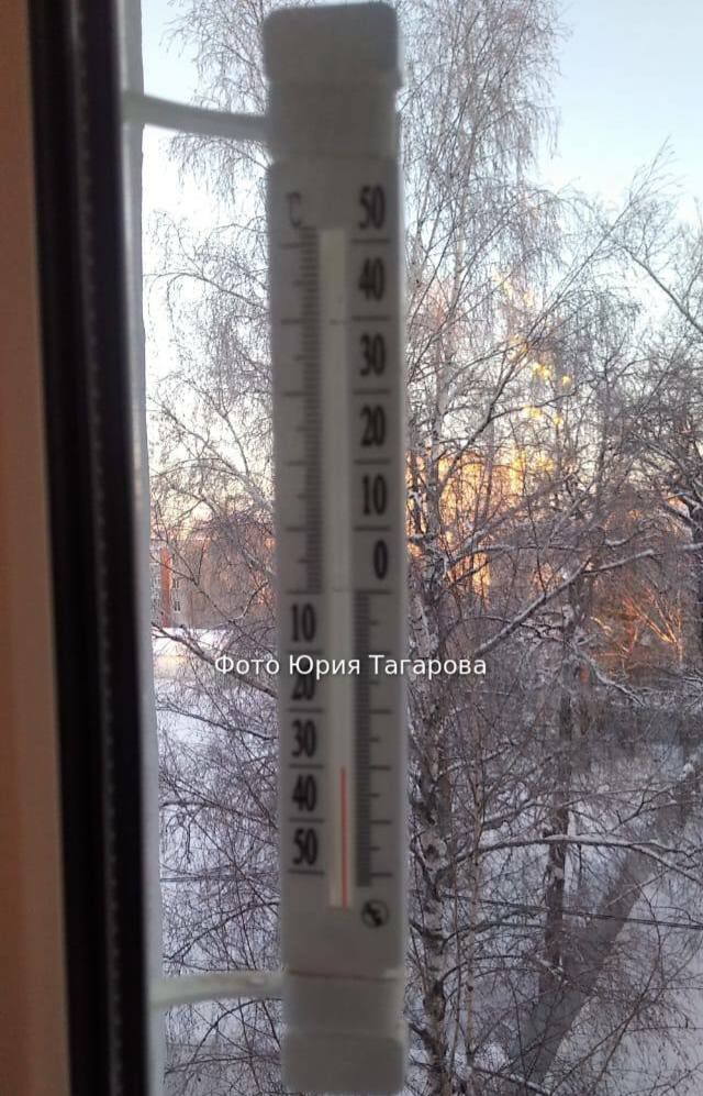 Мобильный репортёр: градусники в Зеленодольске показывают -30 градусов