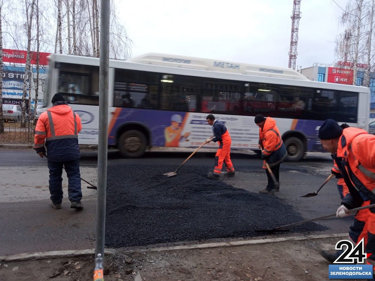 Искусственная дорожная неровность появилась на улице Королева в Зеленодольске