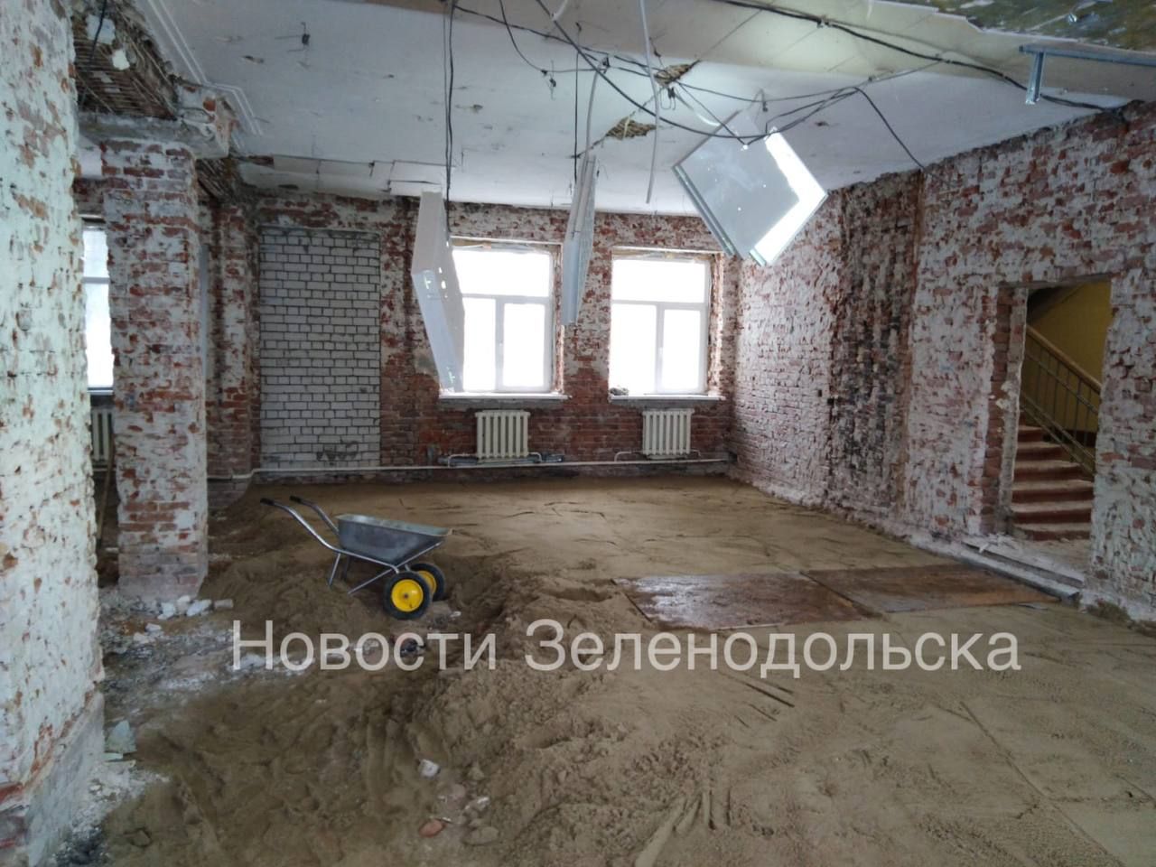 В городском музее полным ходом идёт капитальный ремонт