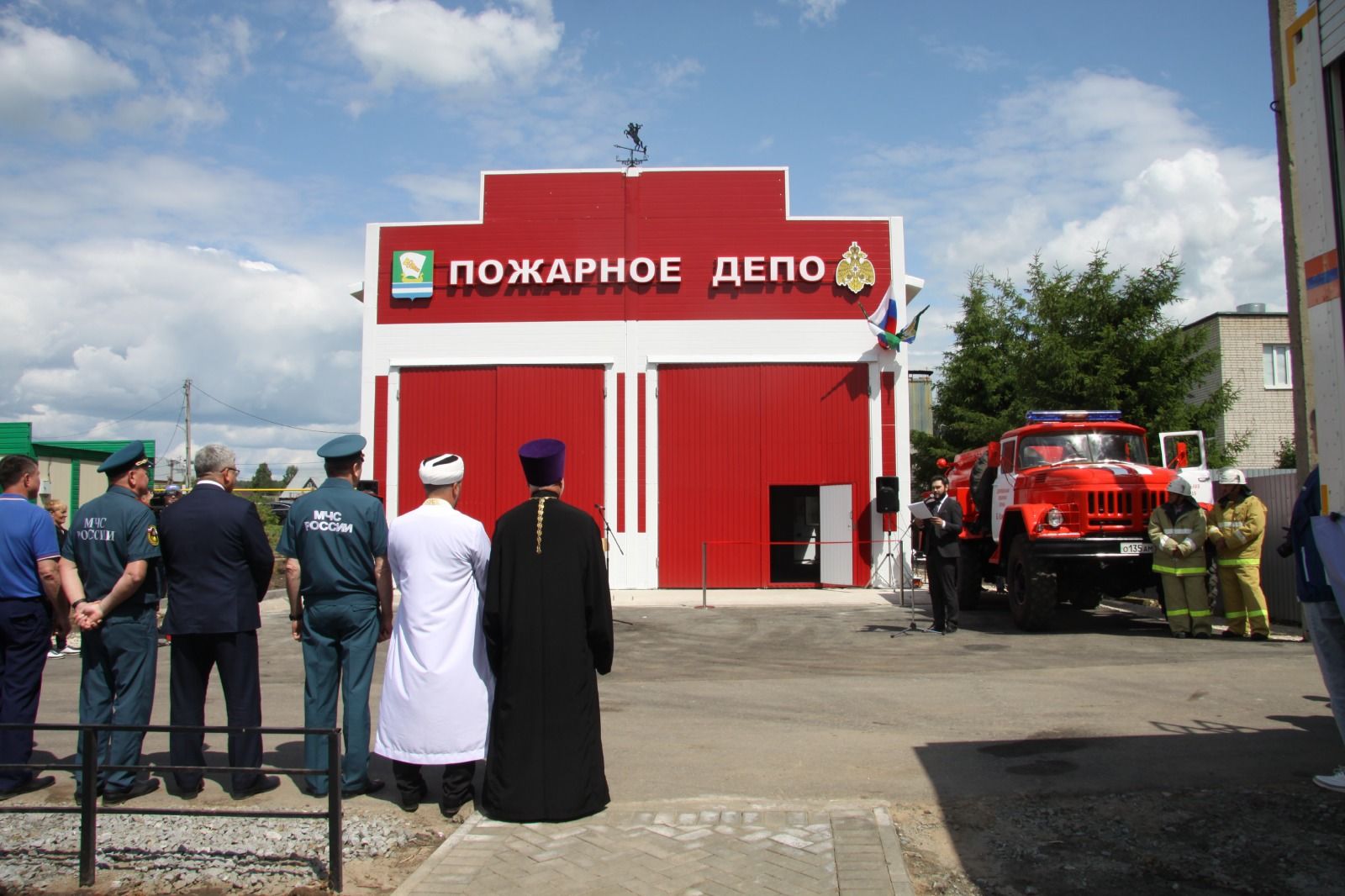 В селе Большие Ключи открыли новое пожарное депо