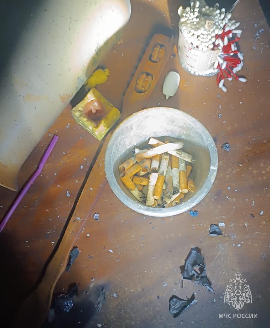 В Зеленодольске на пожаре пострадал 76-летний мужчина