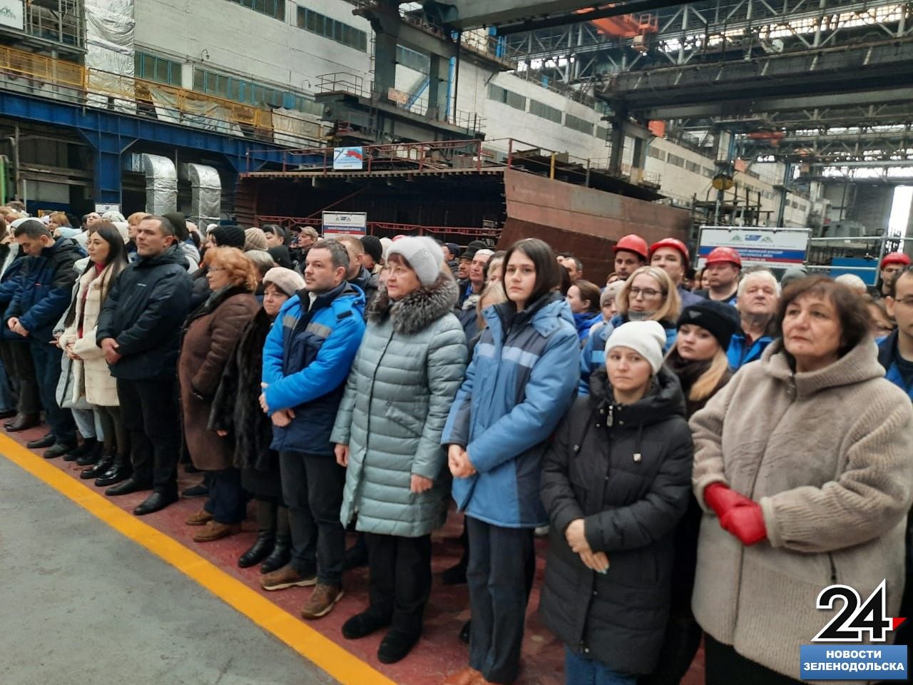 В Зеленодольске на заводе имени А. М. Горького проходит церемония закладки корпусов двух «Метеоров — 2020»