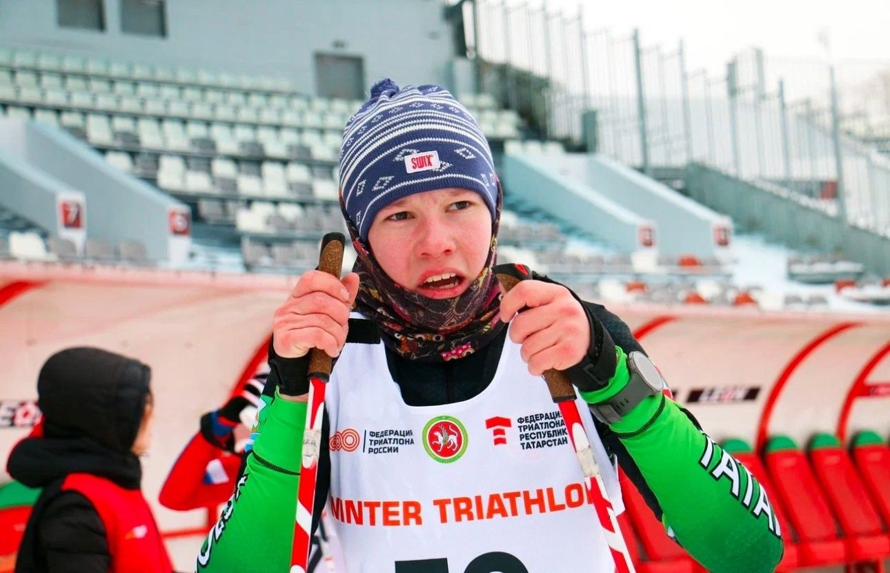 Воспитанники зеленодольской спортшколы № 4 выступили на чемпионате и первенстве Казани по зимнему дуатлону