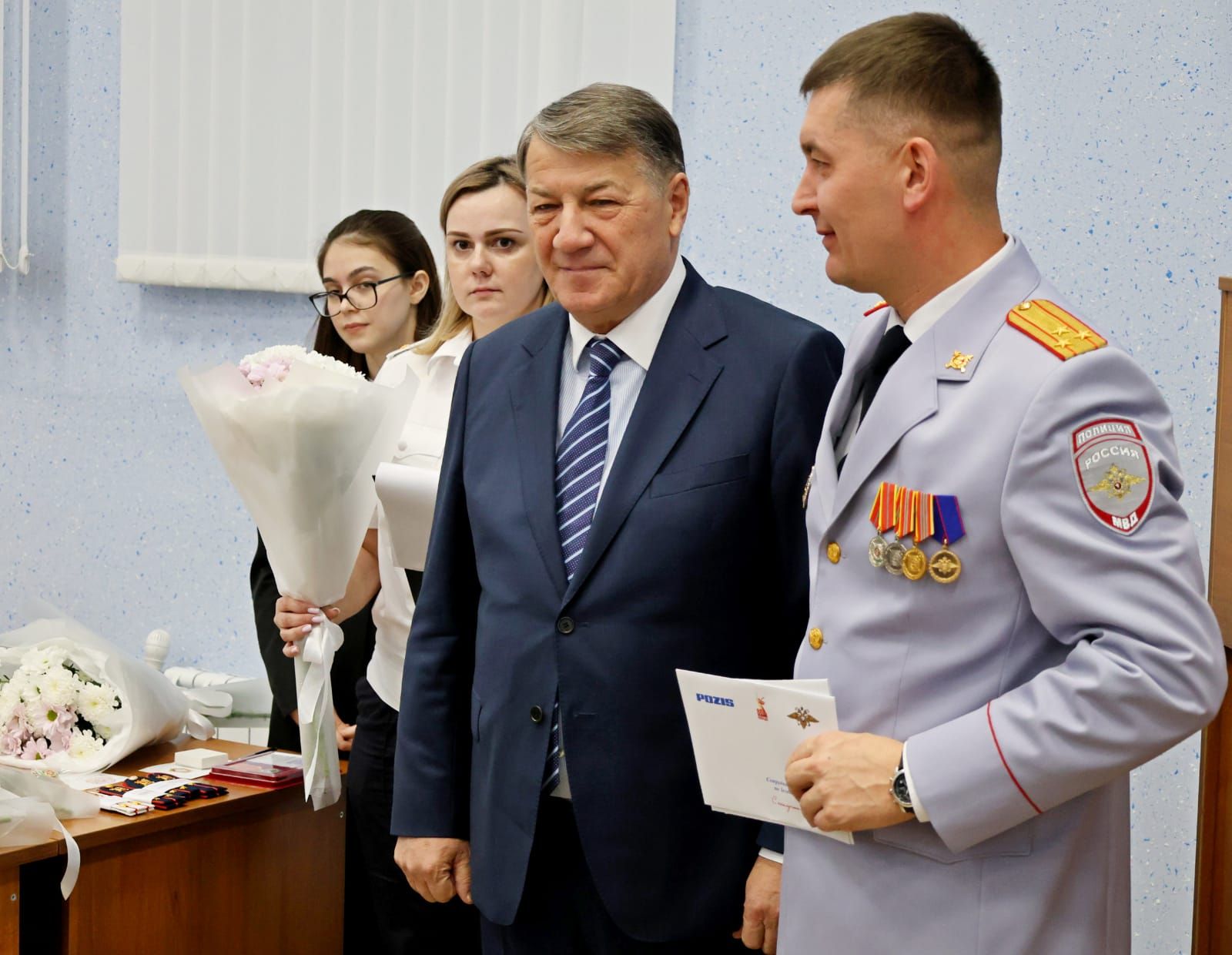Радик Хасанов поздравил с праздником личный состав Зеленодольского ОМВД