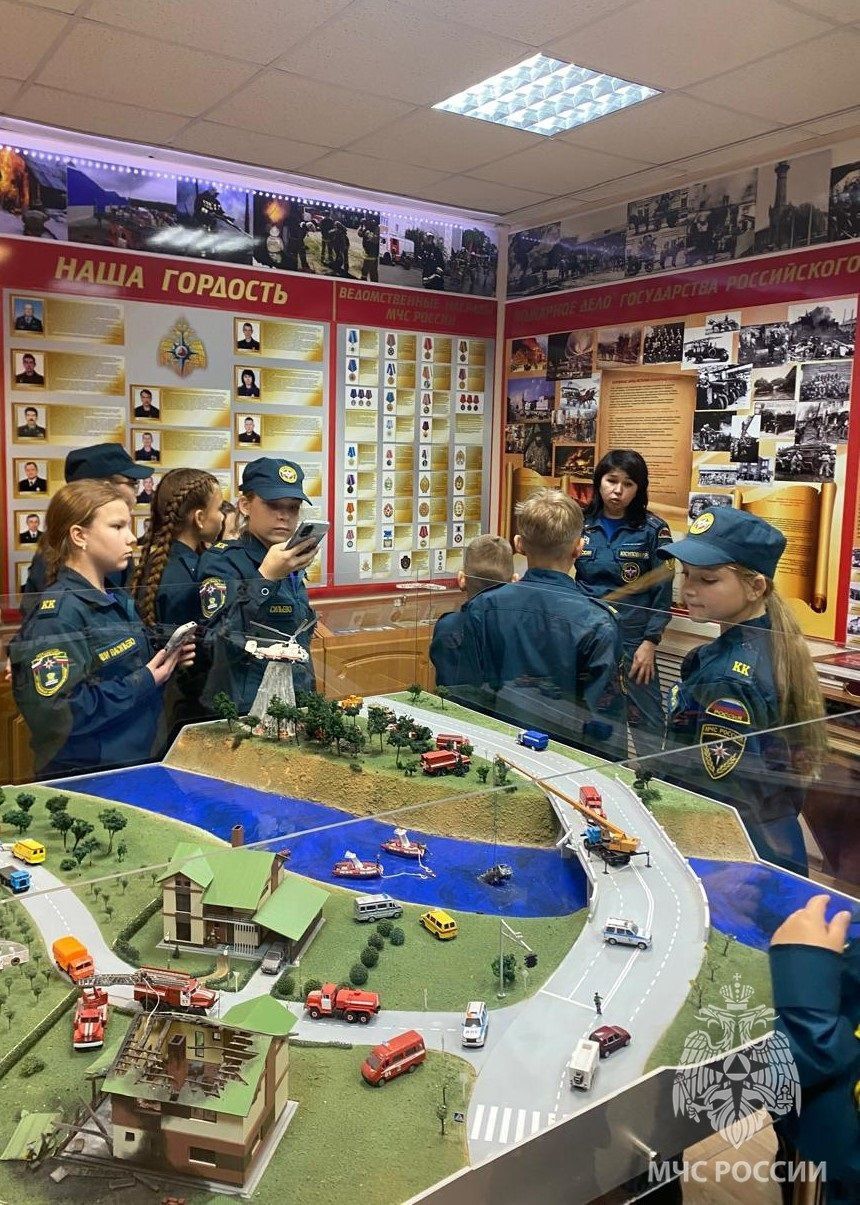 Кадеты из  Васильево побывали в Музее пожарной охраны Зеленодольска