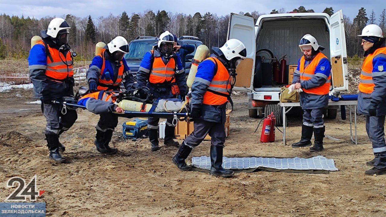 Зеленодольские пожарные учились ликвидировать аварию на газопроводе