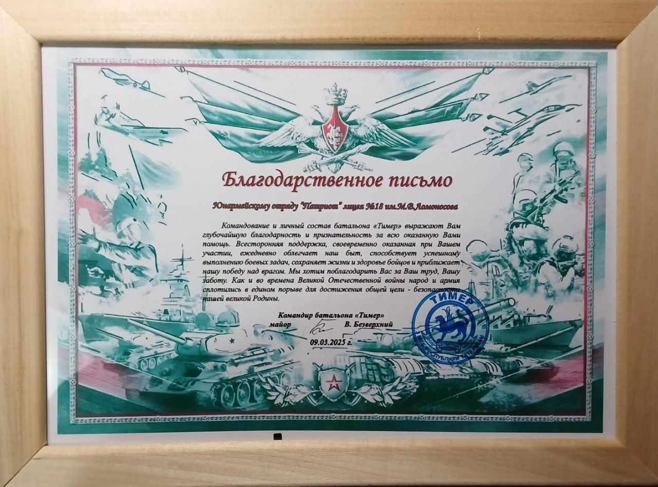 В Зеленодольске наградили активистов за участие в военно-патриотической работе