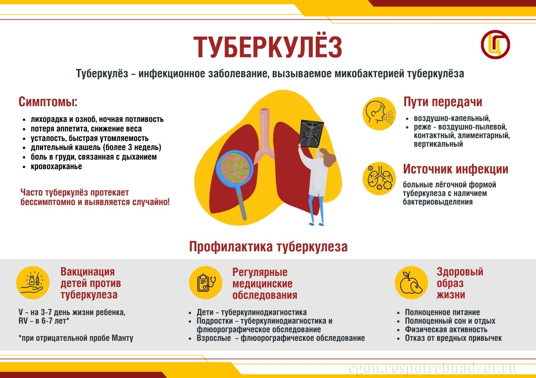 Роспотребнадзор напоминает о значимости специфической профилактики туберкулеза