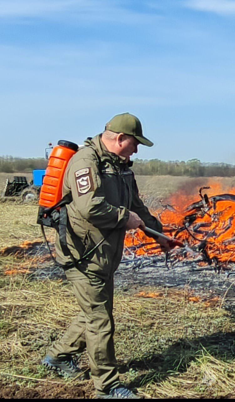 В Волжско-Камском заповеднике провели пожарно-тактические учения