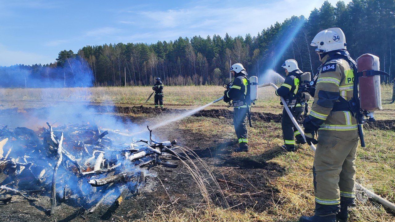 В Волжско-Камском заповеднике провели пожарно-тактические учения