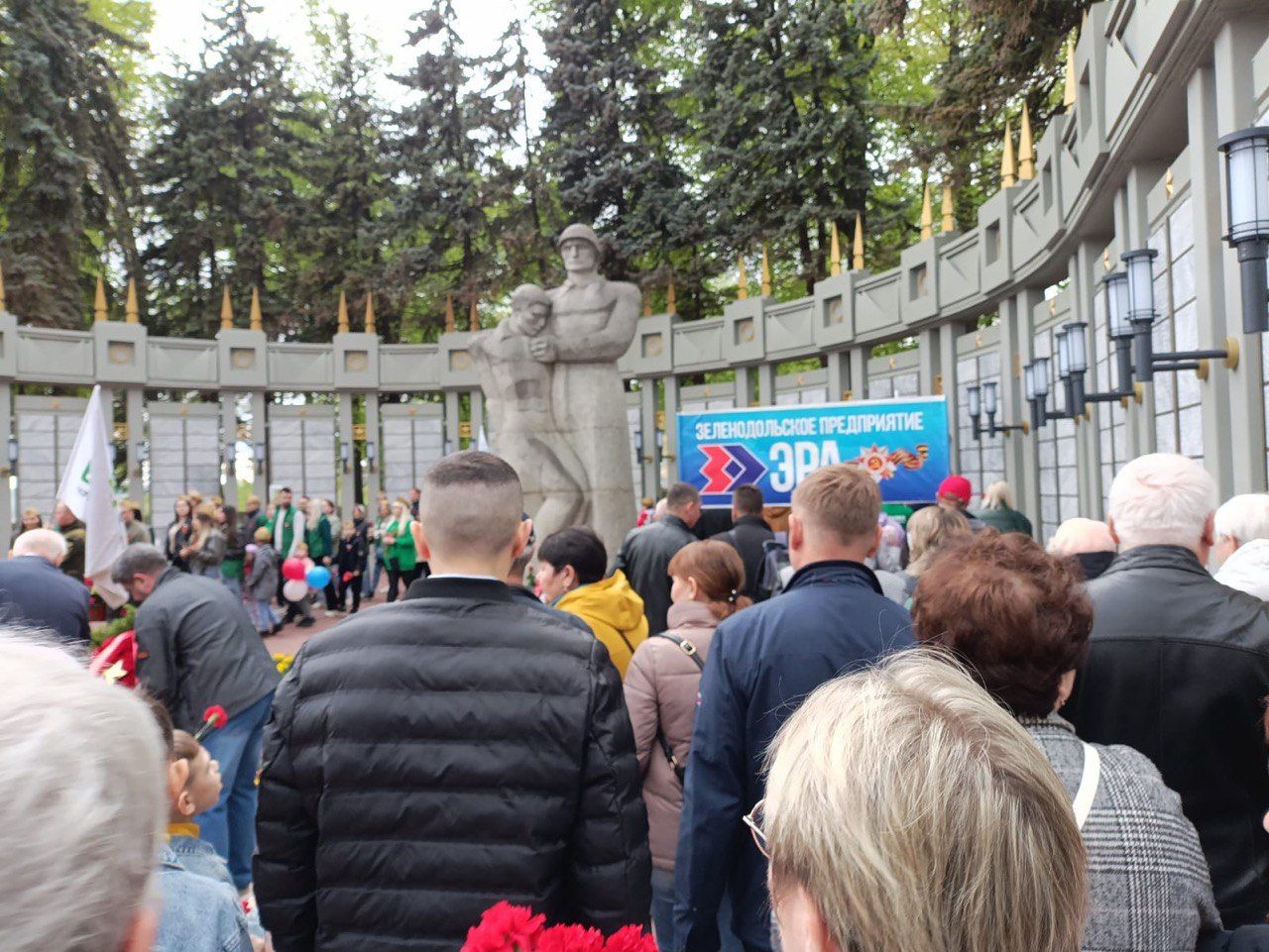 По улицам Зеленодольска проходит шествие к Парку Победы
