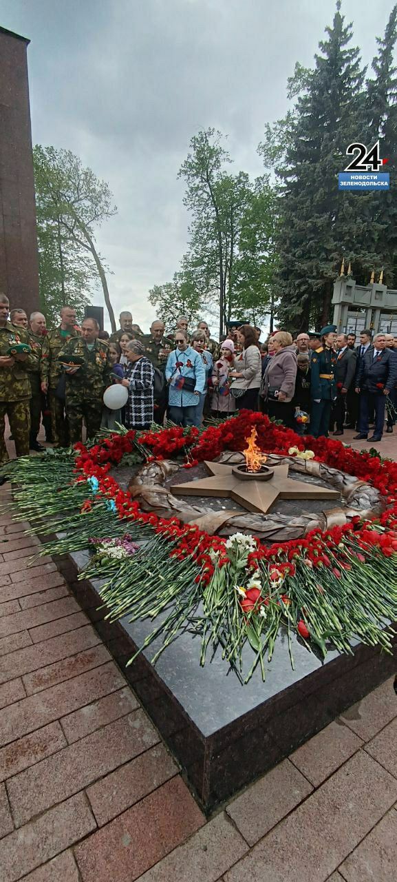 По улицам Зеленодольска проходит шествие к Парку Победы