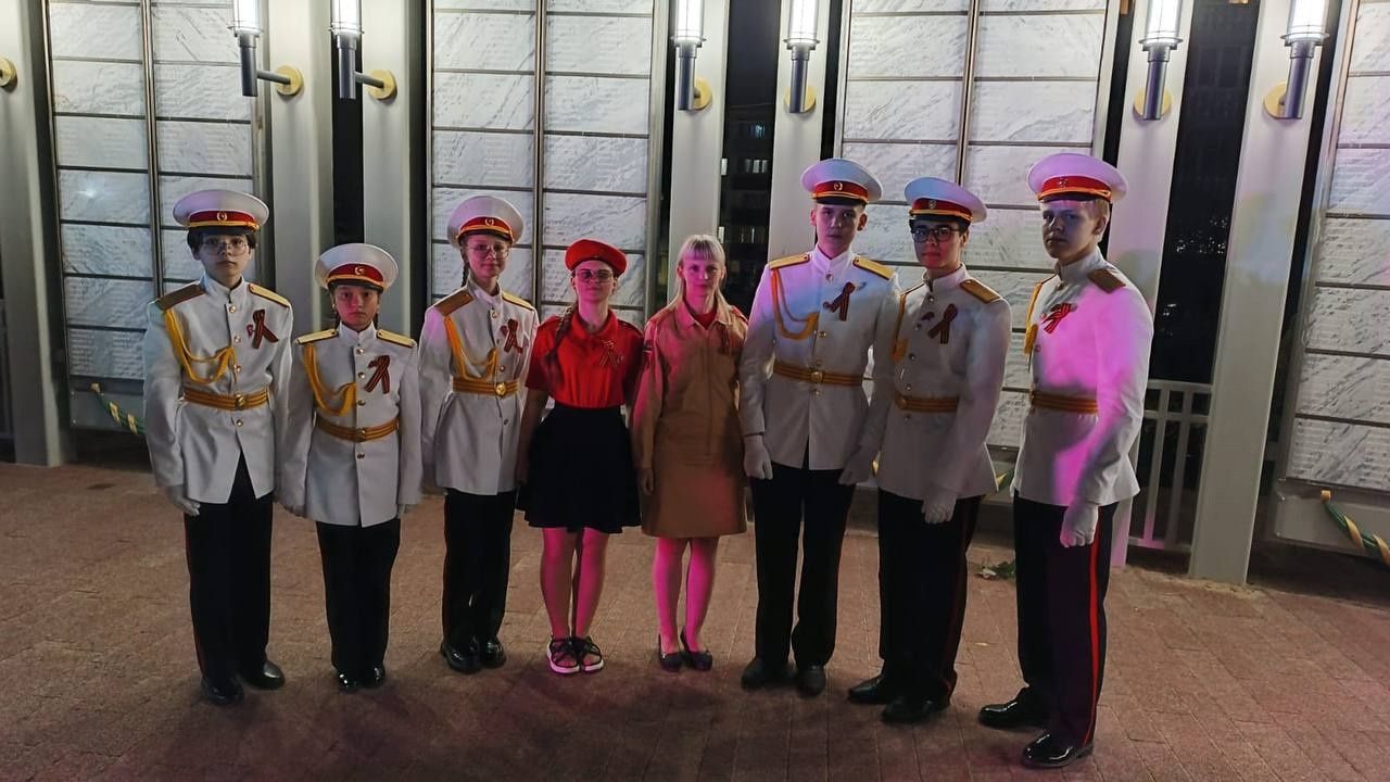 Зеленодольские юнармейцы приняли участие в акции «Свеча памяти»