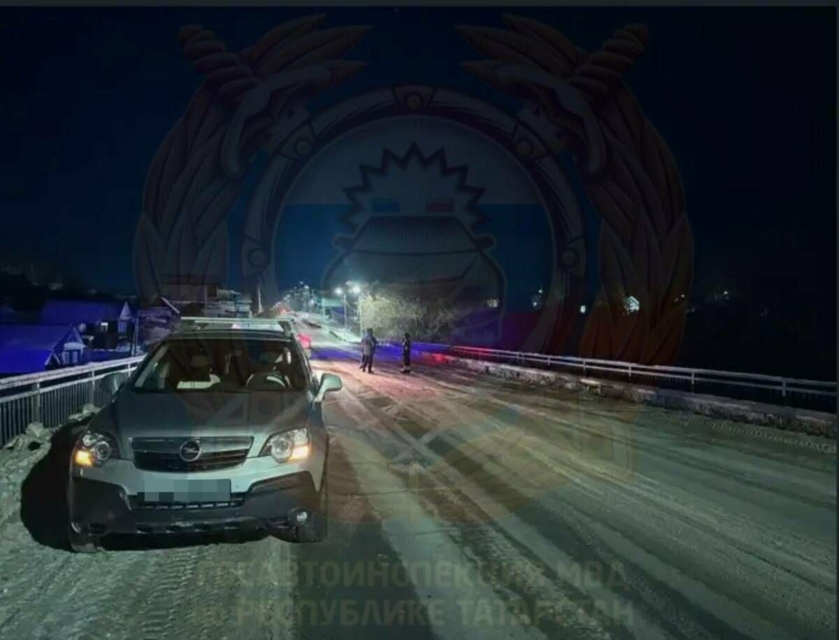 В Татарстане водитель задавил пешехода, лежавшего на дороге