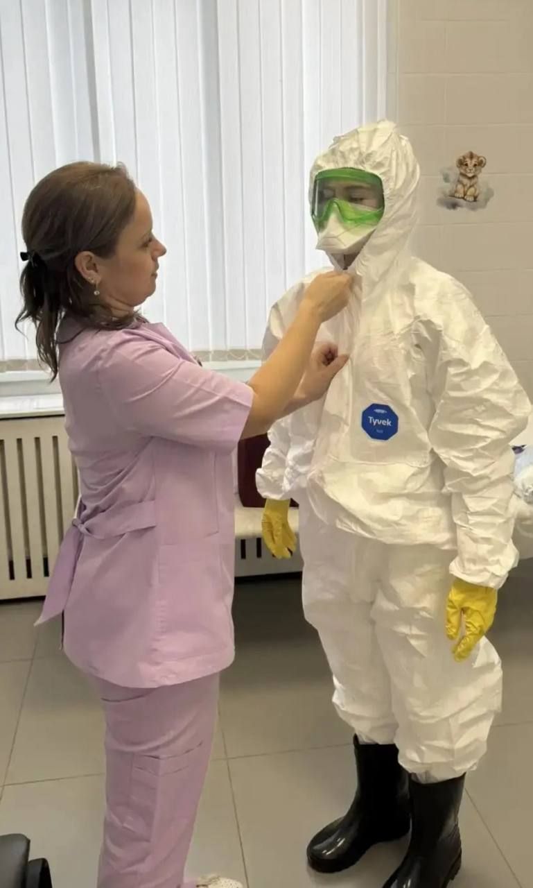 В Осиновской поликлинике прошла учеба по особо опасным инфекциям