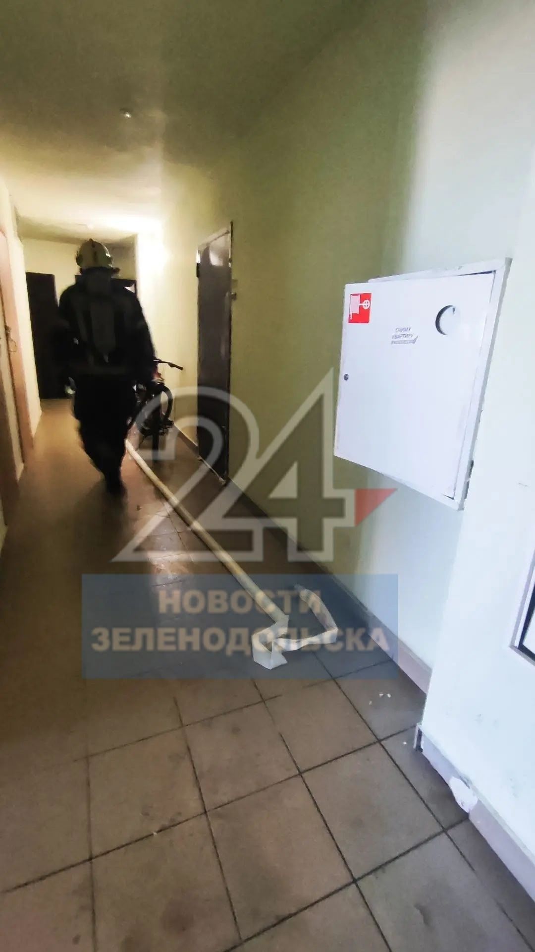 Пожар произошел в доме 19а на улице Сайдашева