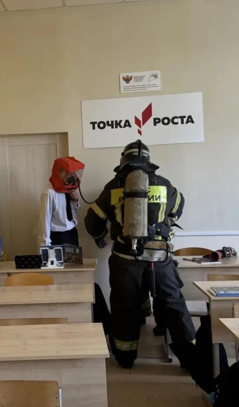 В Свияжской школе отработали экстренную эвакуацию в случае пожара