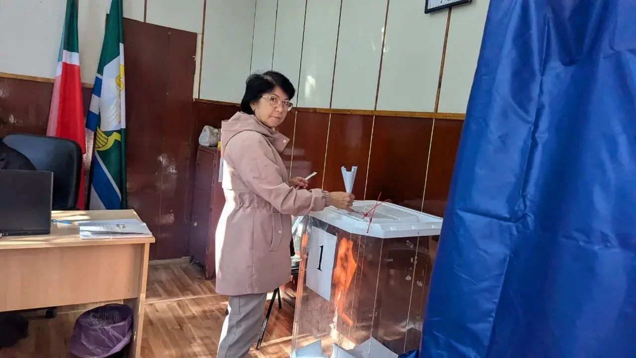 Жители села Нурлаты активно голосуют на выборах