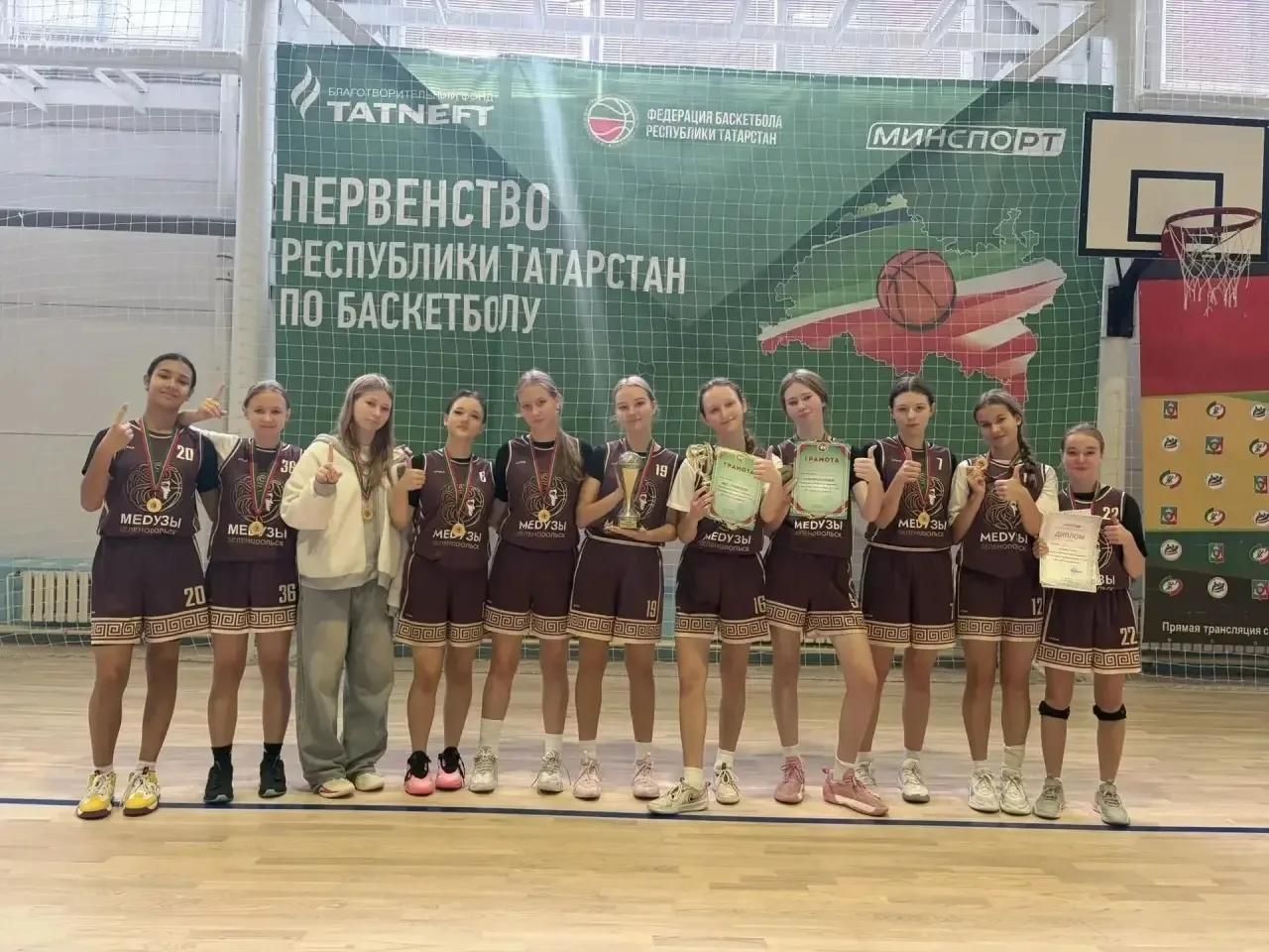 Сборная Зеленодольска завоевала золото Чемпионата Татарстана по баскетболу
