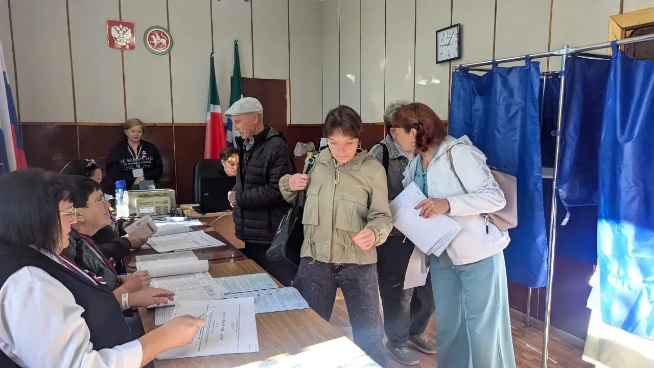 Жители села Нурлаты активно голосуют на выборах