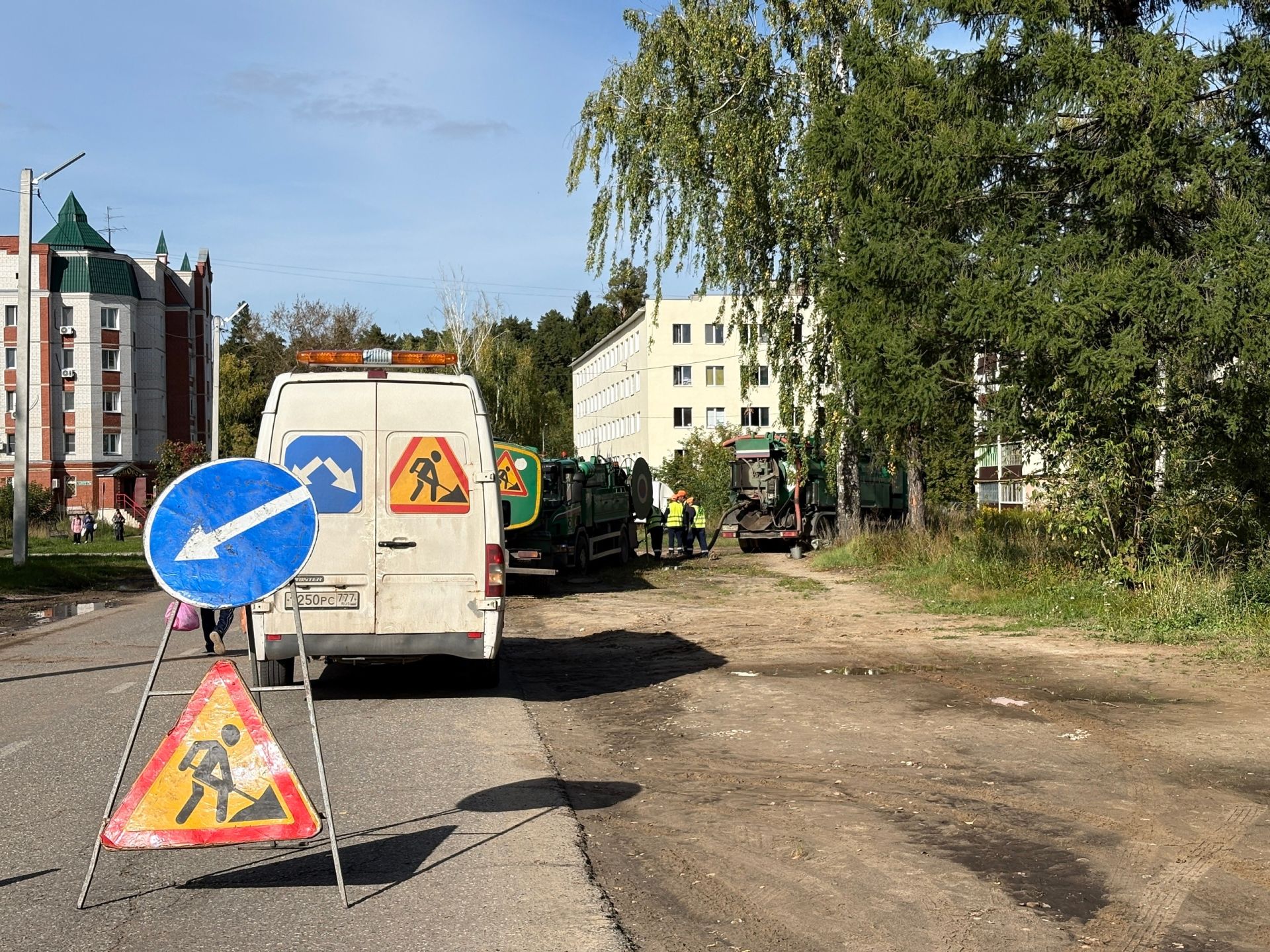 Плановая промывка сетей водоотведения проходит в Зеленодольске