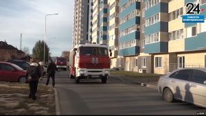Зеленодольские пожарные выехали на пожар прямо с учений на заводе