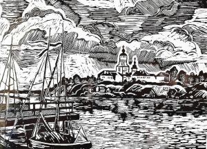 «Я вижу мир в чёрно-белых линиях»: как графика стала языком художницы из Зеленодольска