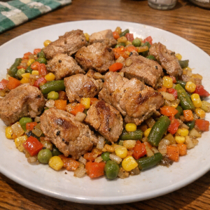 Яркая свинина с мексиканской смесью — проще не придумаешь