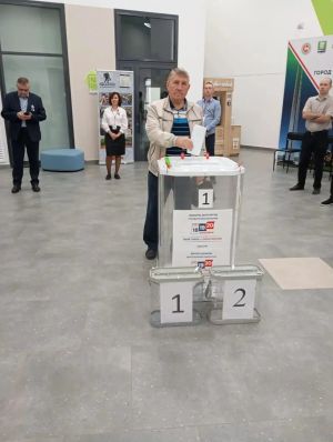 Председатель совета ветеранов Зеленодольского ОМВД принял участие в голосовании