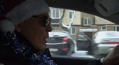 По Зеленодольску можно прокатиться в новогоднем такси